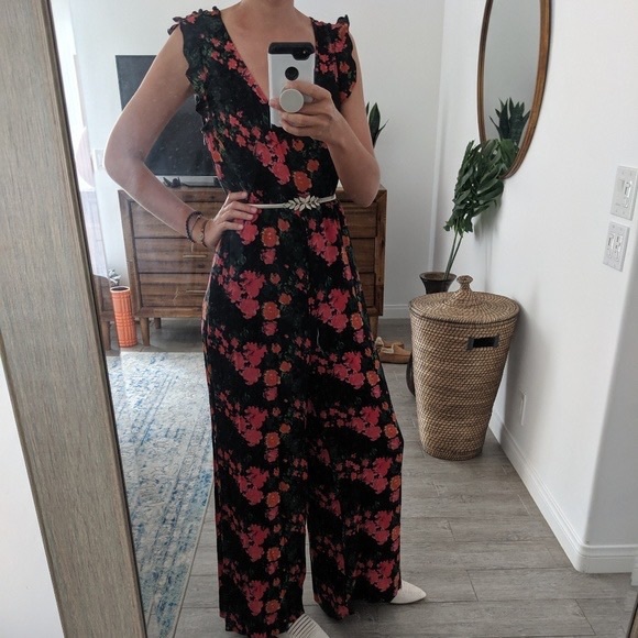 Anthropologie Floral Jumpsuit - Picture 1 of 5